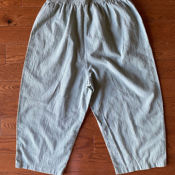 Light Green Textured Pants - Picture 3 of 4